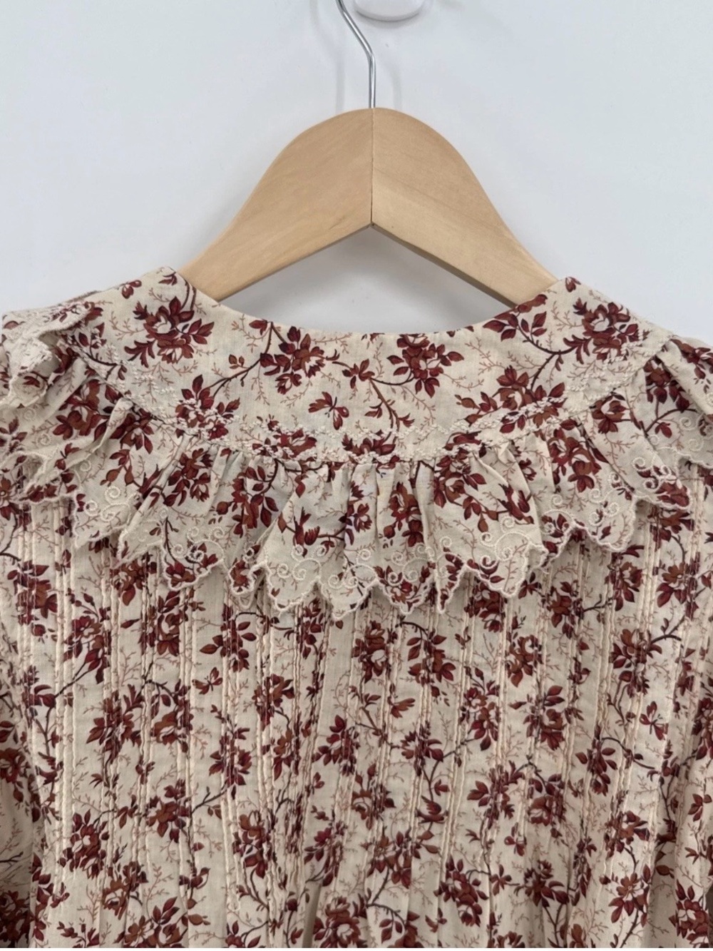 DÔEN Women Hickory Floral Blouse in Songbird Toile, Size XS - Picture 6 of 11